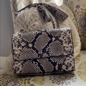 Tory Burch Snakeskin Print Handbag